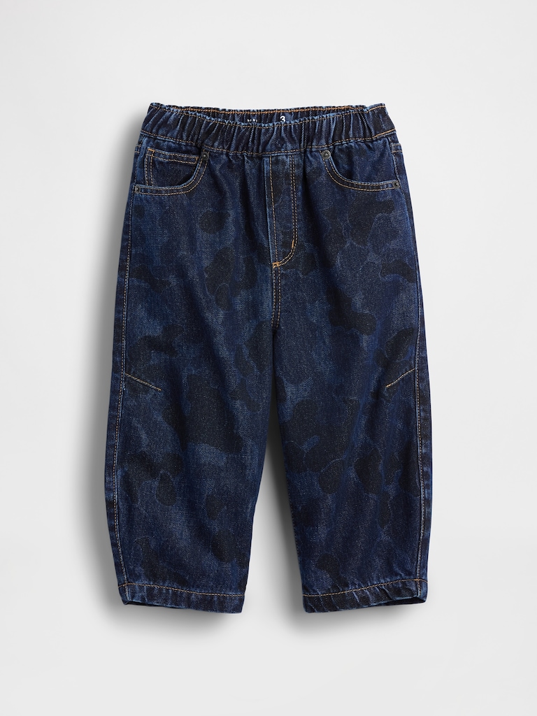 Baby & Toddler Pull-On Barrel Jeans