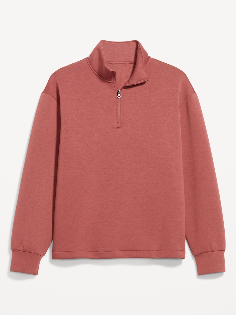 Bounce Fleece Oversized Quarter-Zip Pullover