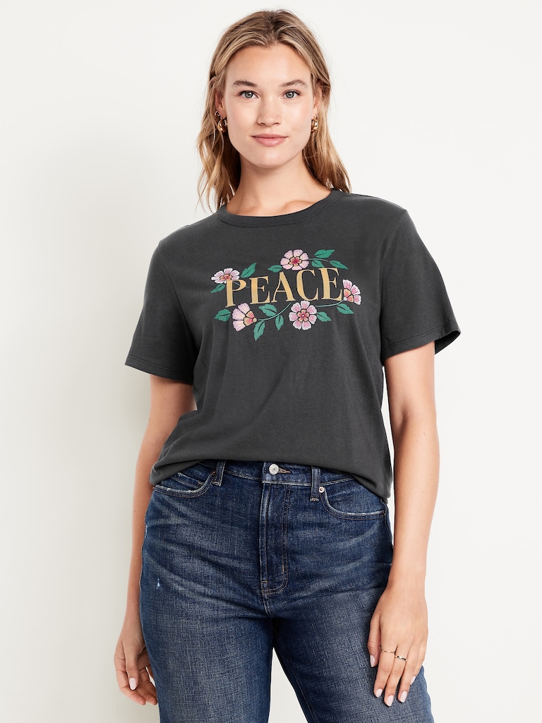 EveryWear Crew-Neck Graphic T-Shirt