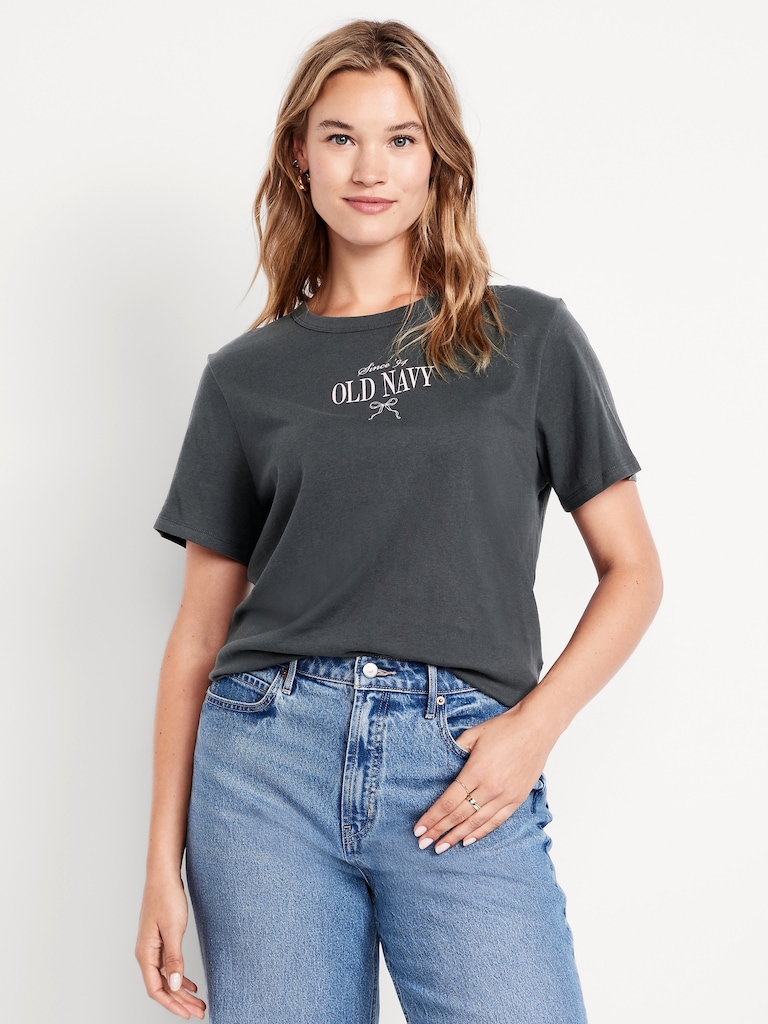 Crew-Neck Logo-Graphic T-Shirt