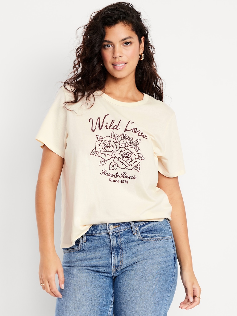 Crew-Neck Logo-Graphic T-Shirt