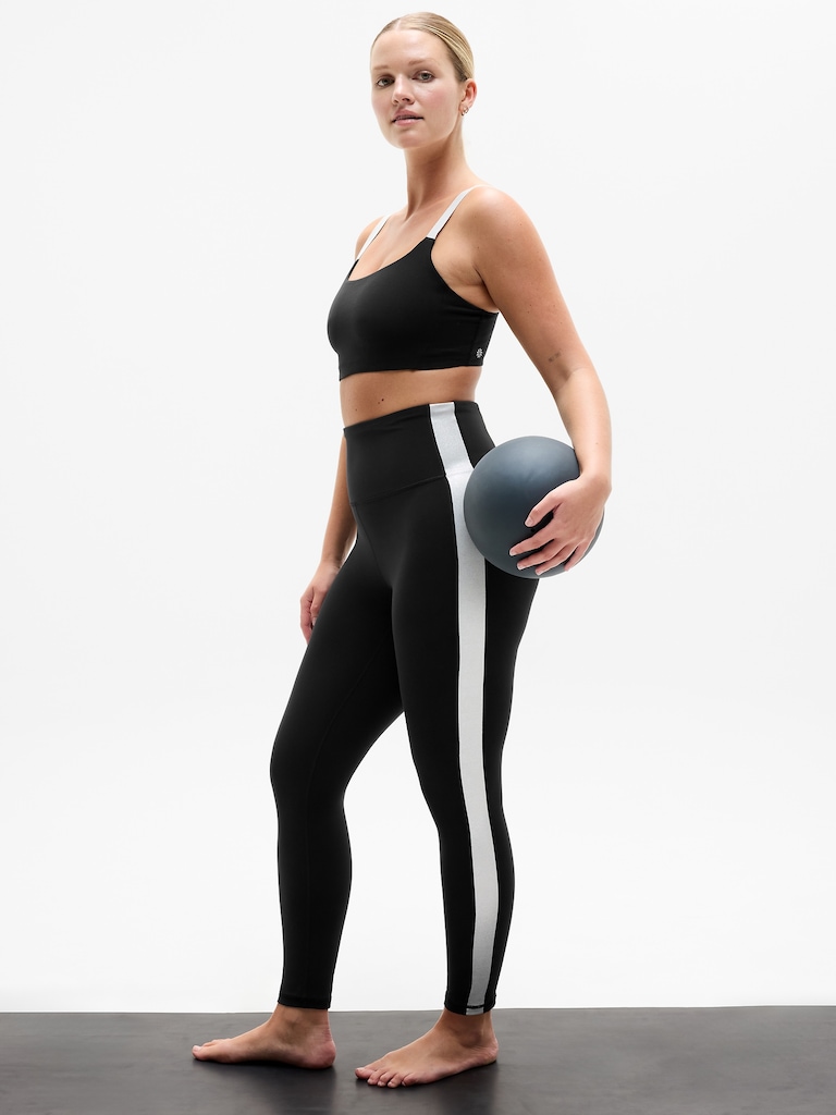 Elation Ultra High Rise Shine Sport Stripe 7/8 Legging