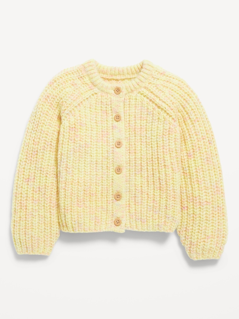 Button-Front Cardigan Sweater for Toddler Girls
