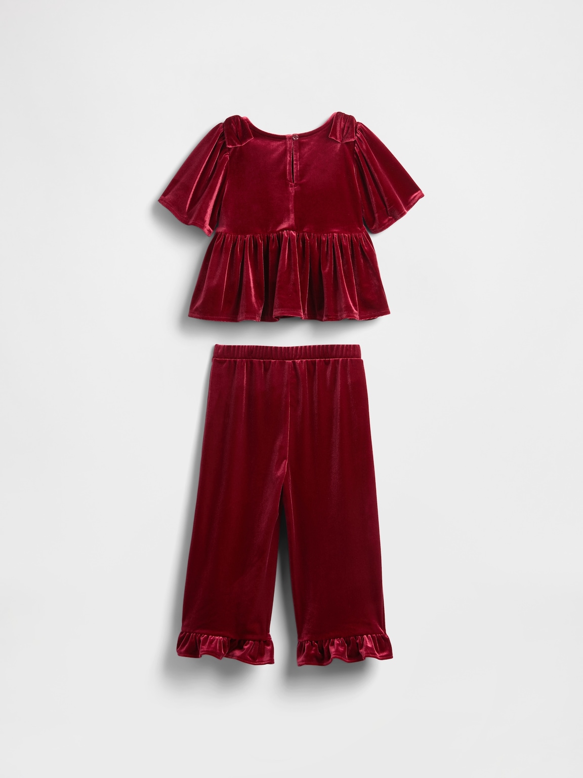 Baby & Toddler Velour Ruffle Outfit Set