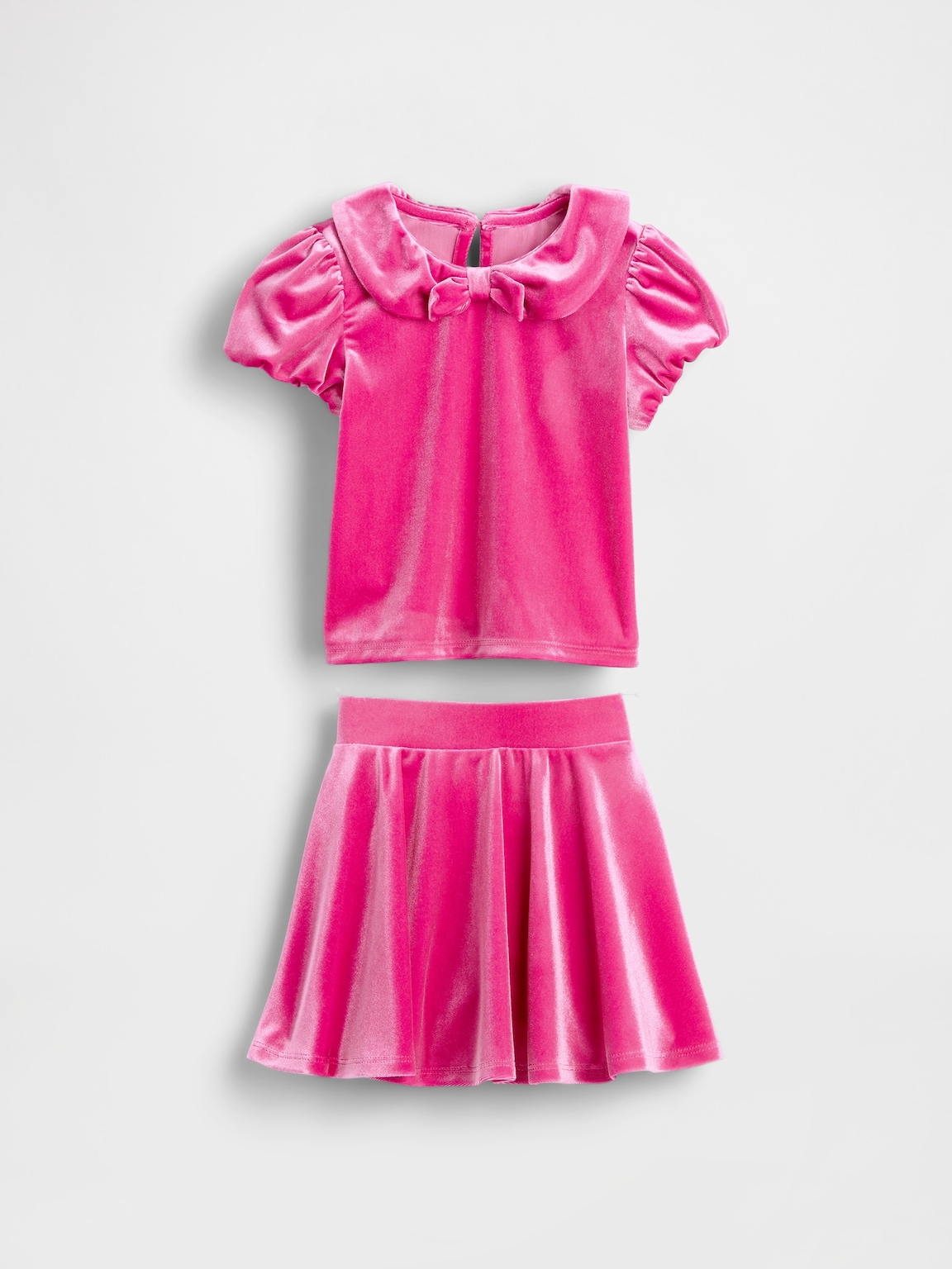 Baby & Toddler Velour Bow Outfit Set