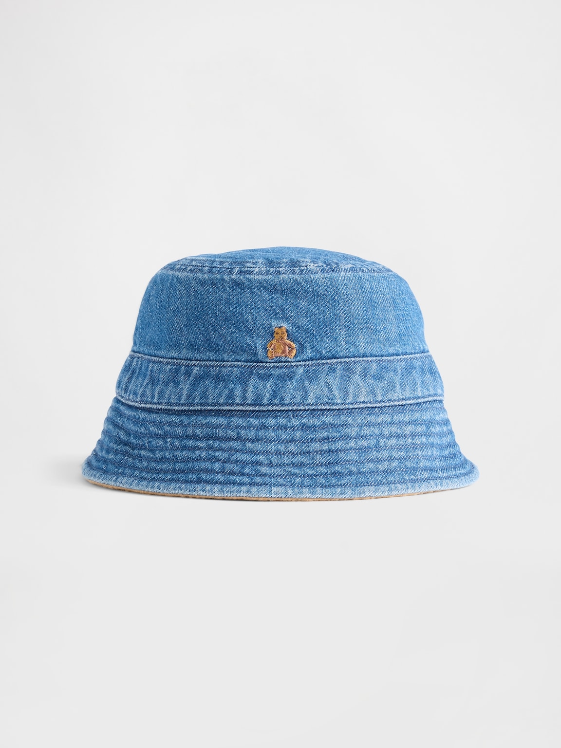 Baby Sherpa-Lined Denim Bucket Hat