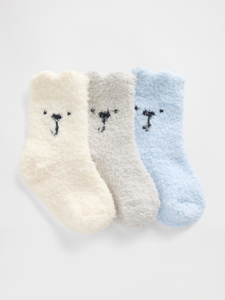 Baby Cozy Bear Socks (3-Pack)