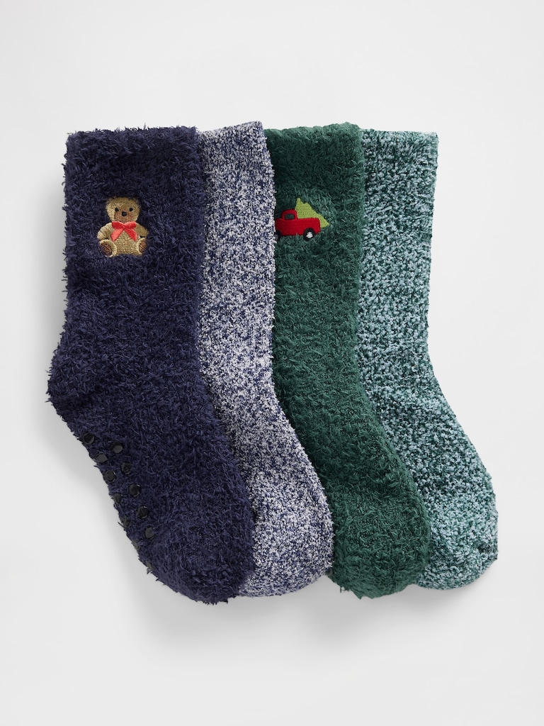 Baby & Toddler Cozy Socks (4-Pack)