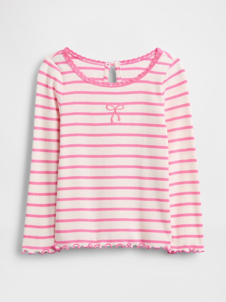 Baby & Toddler Embroidered Graphic Rib T-Shirt