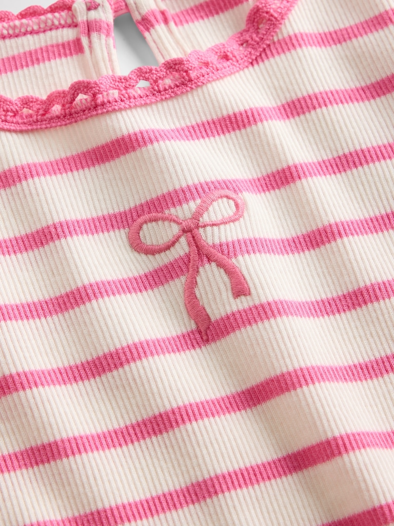 Baby & Toddler Embroidered Graphic Rib T-Shirt