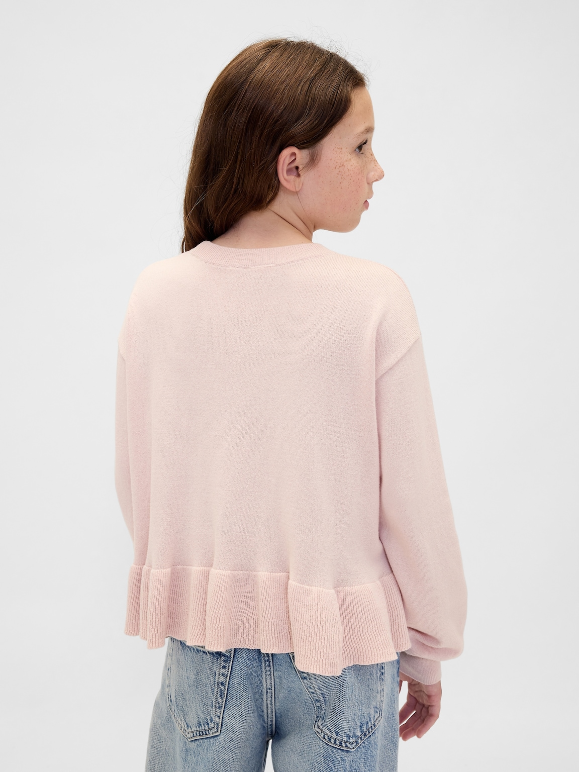 Kids Relaxed Peplum Sweater