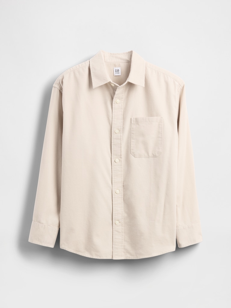 Kids Relaxed Corduroy Shirt