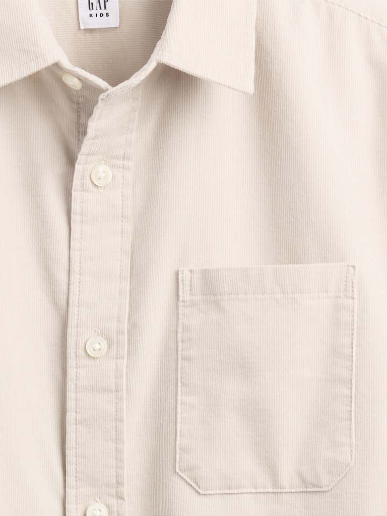 Kids Relaxed Corduroy Shirt