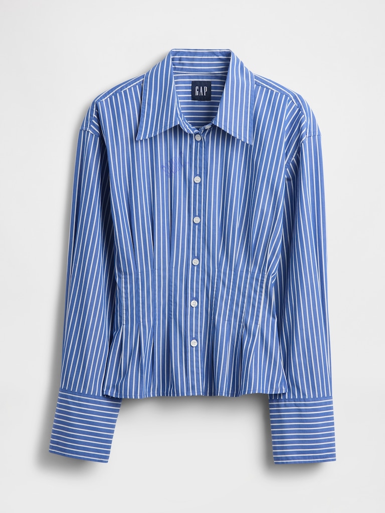 Organic Cotton Poplin Fitted Shirt