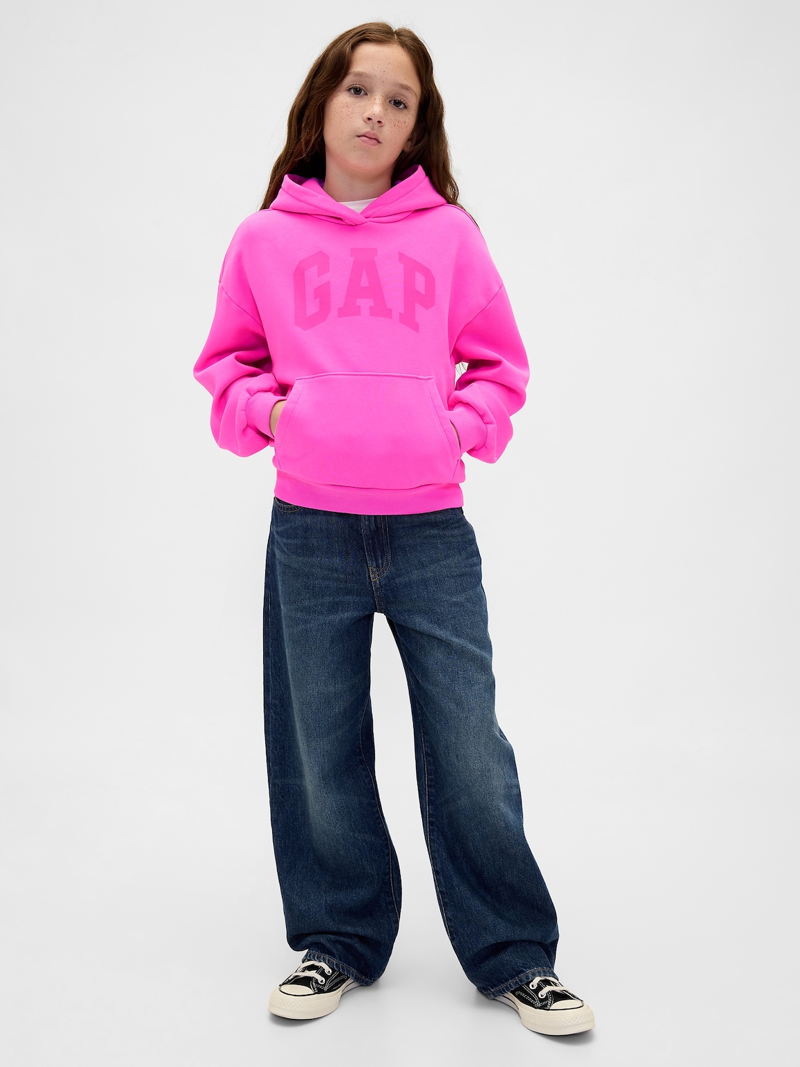 Kids Vintage Soft Logo Hoodie