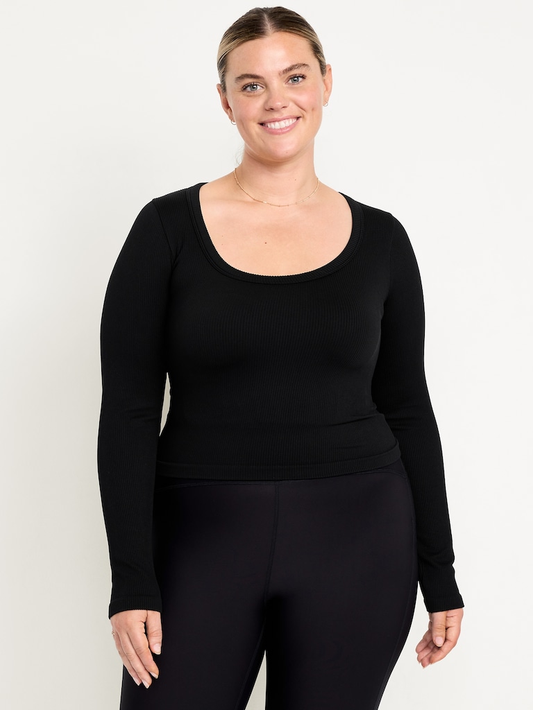 Exhale Seamless Fitted Rib T-Shirt