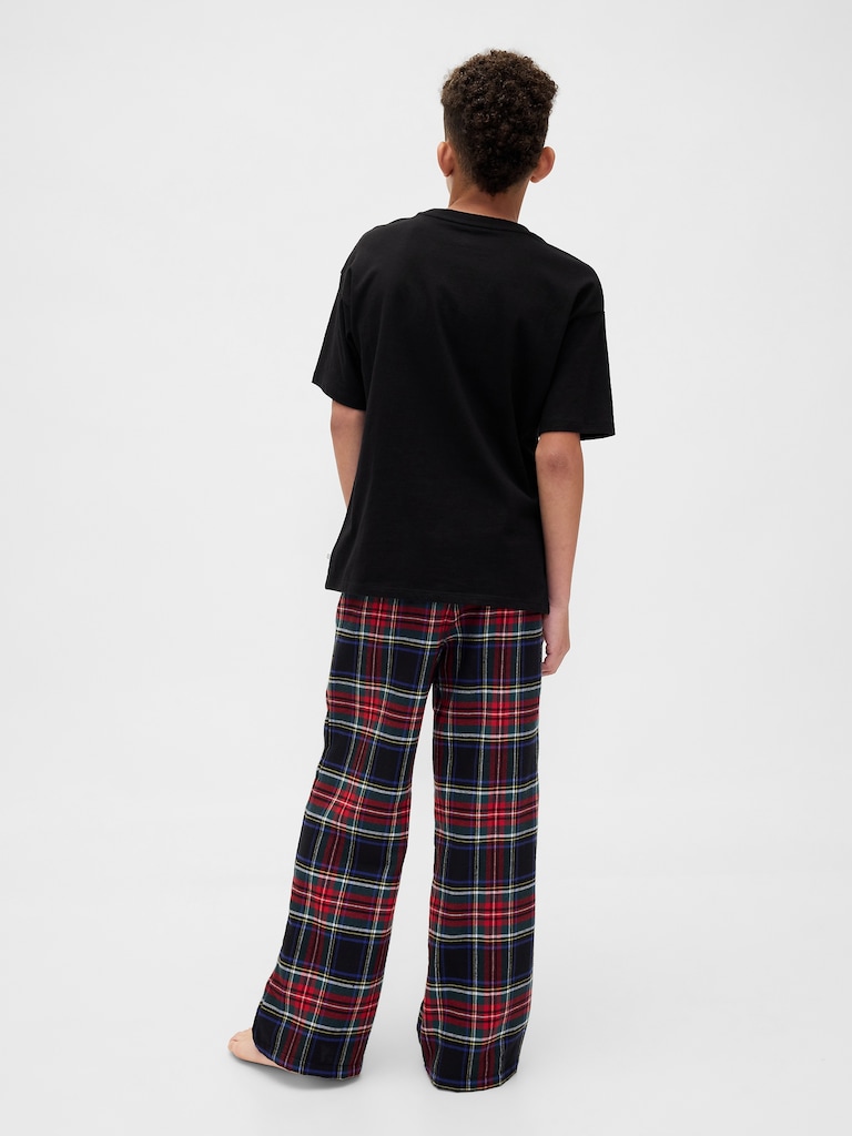 Kids Recycled Flannel PJ Set