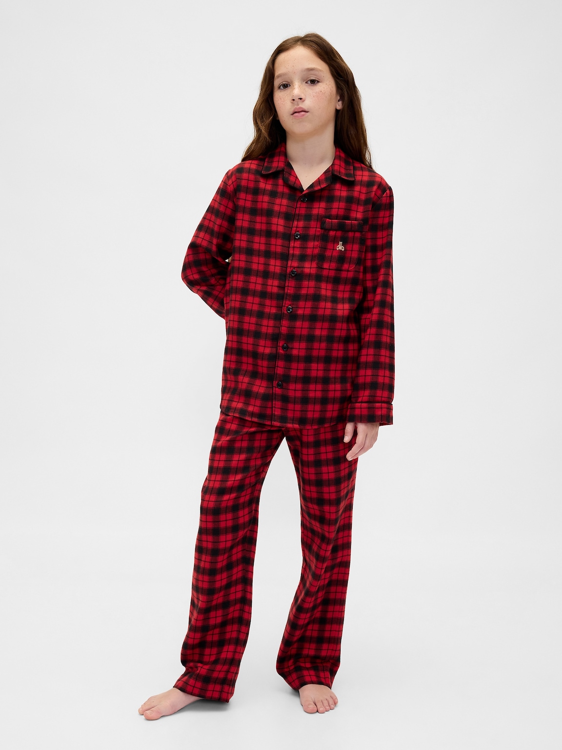 Kids Recycled Flannel PJ Set