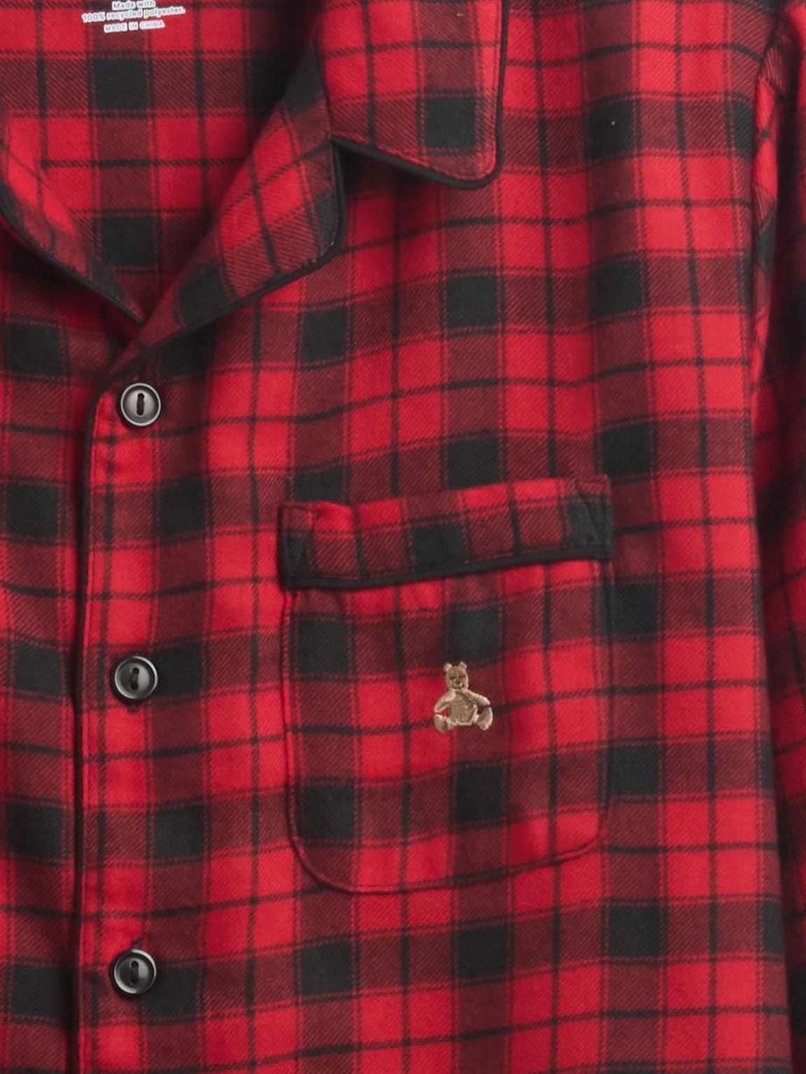 Kids Recycled Flannel PJ Set