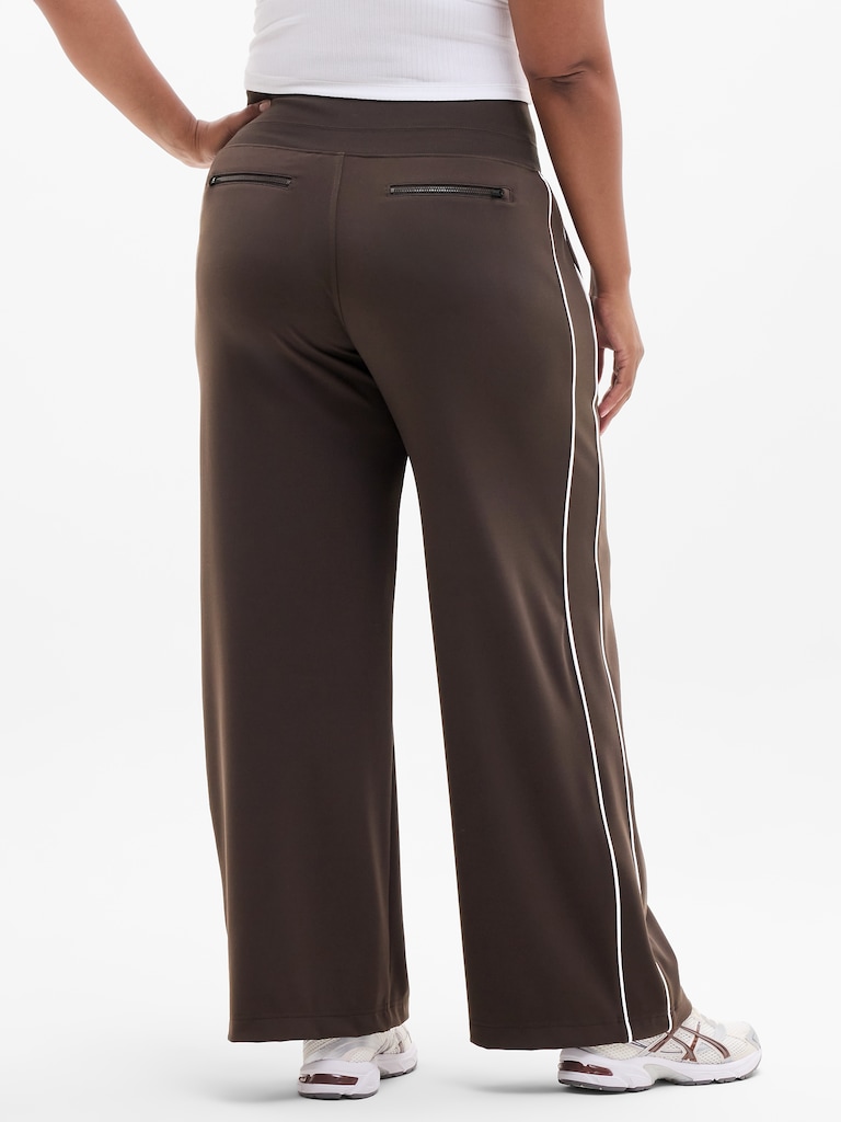 Venice High Rise Track Stripe Wide Leg Pant