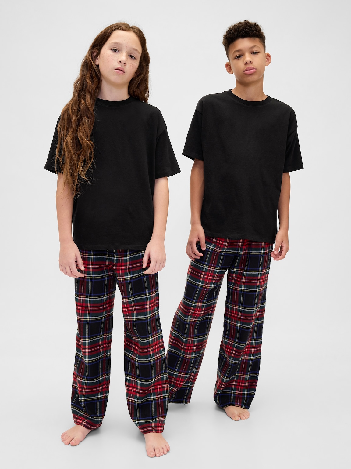 Kids Recycled Flannel PJ Set