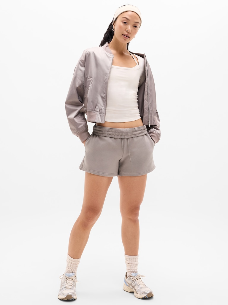 Forever Fleece Mid Rise 4" Short