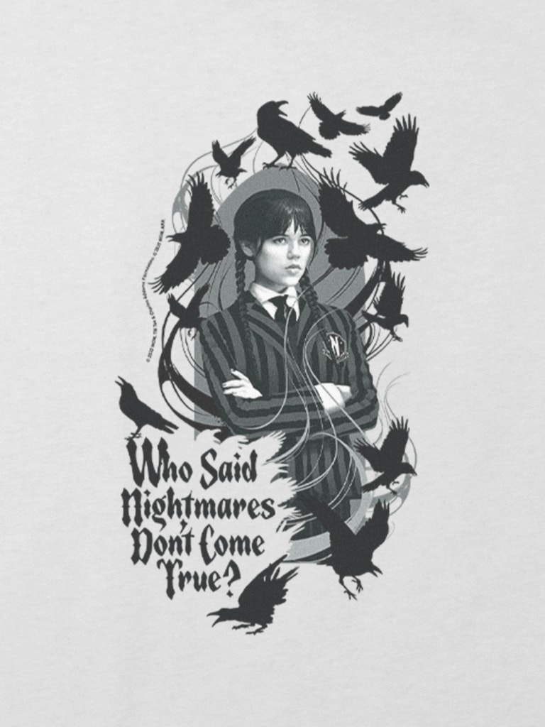 Kids Wednesday Nightmares Graphic T-Shirt