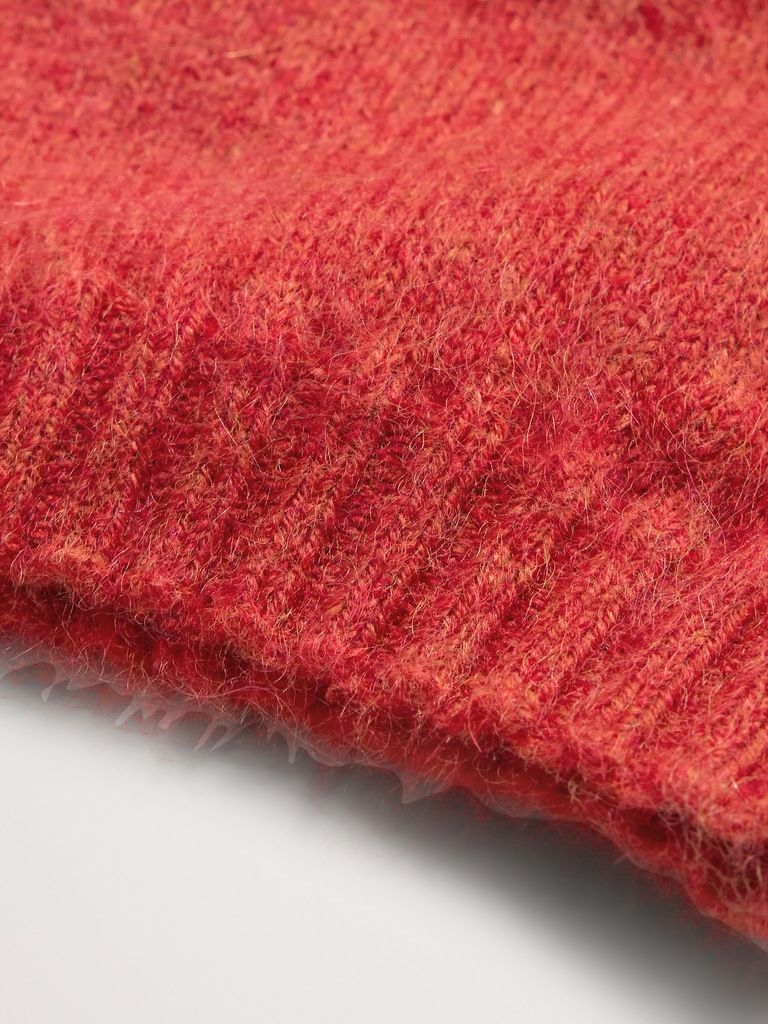 Brushed Wool-Cashmere Fingerless Gloves