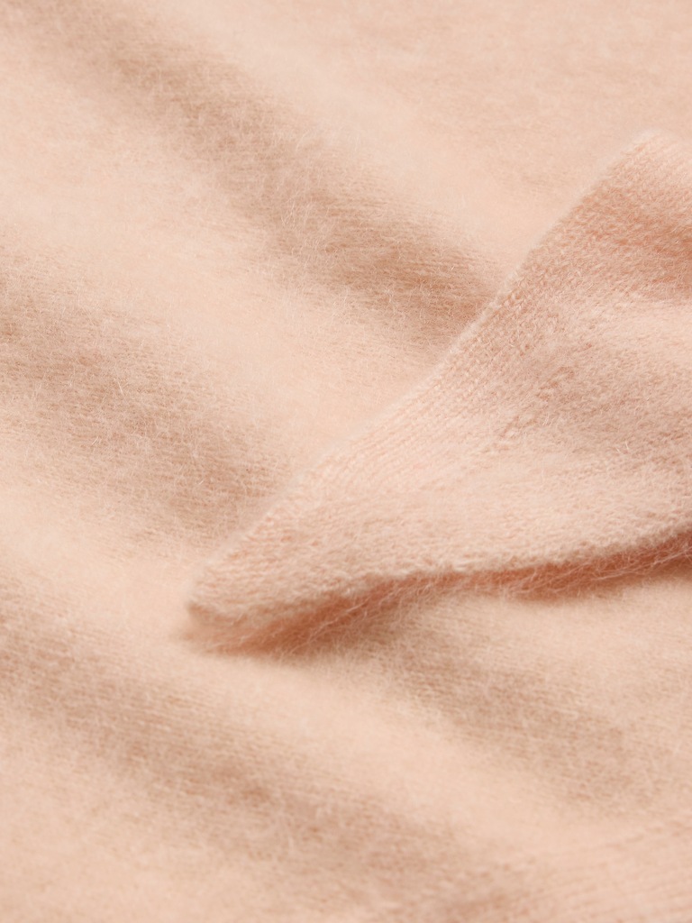 Brushed Wool-Cashmere Triangle Scarf