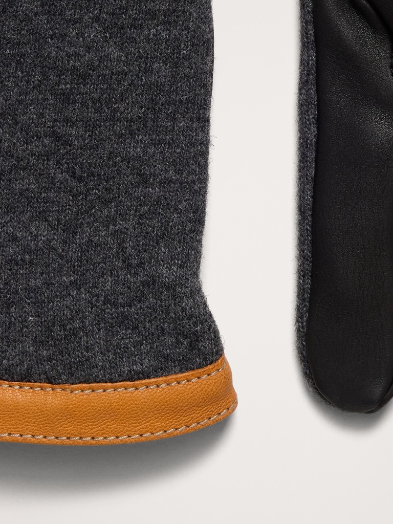 Deerskin Leather & Wool Tricot Gloves by Hestra