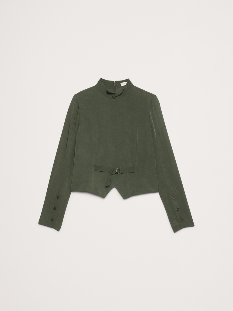 Drapey Mock-Neck Top