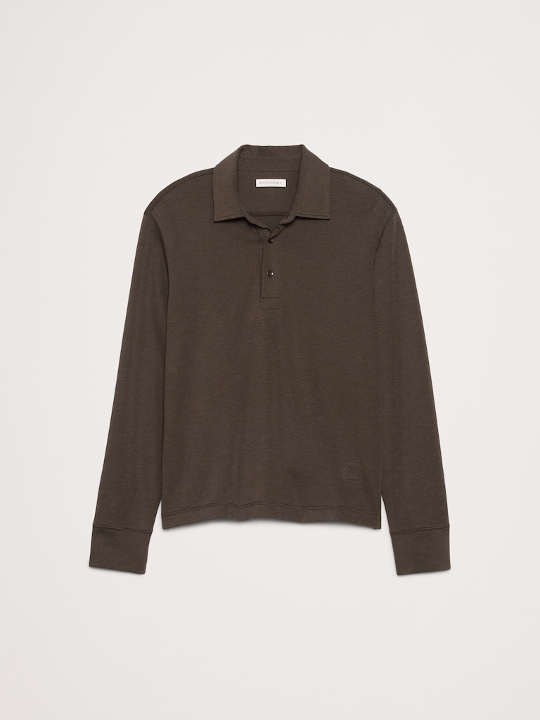 Slub Double-Knit Polo