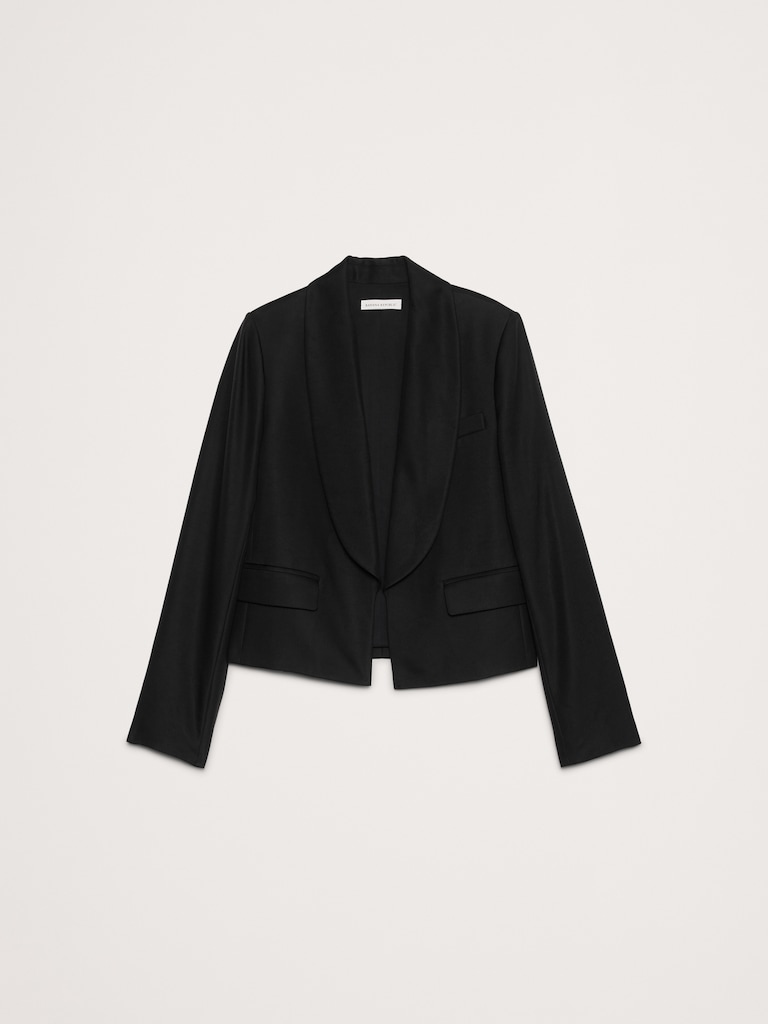 Cropped Tuxedo Jacket
