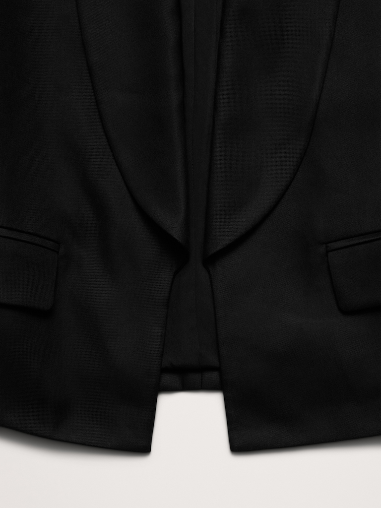 Cropped Tuxedo Jacket