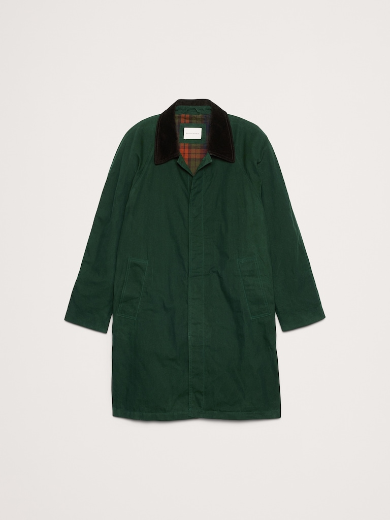 Water-Resistant Mac Coat