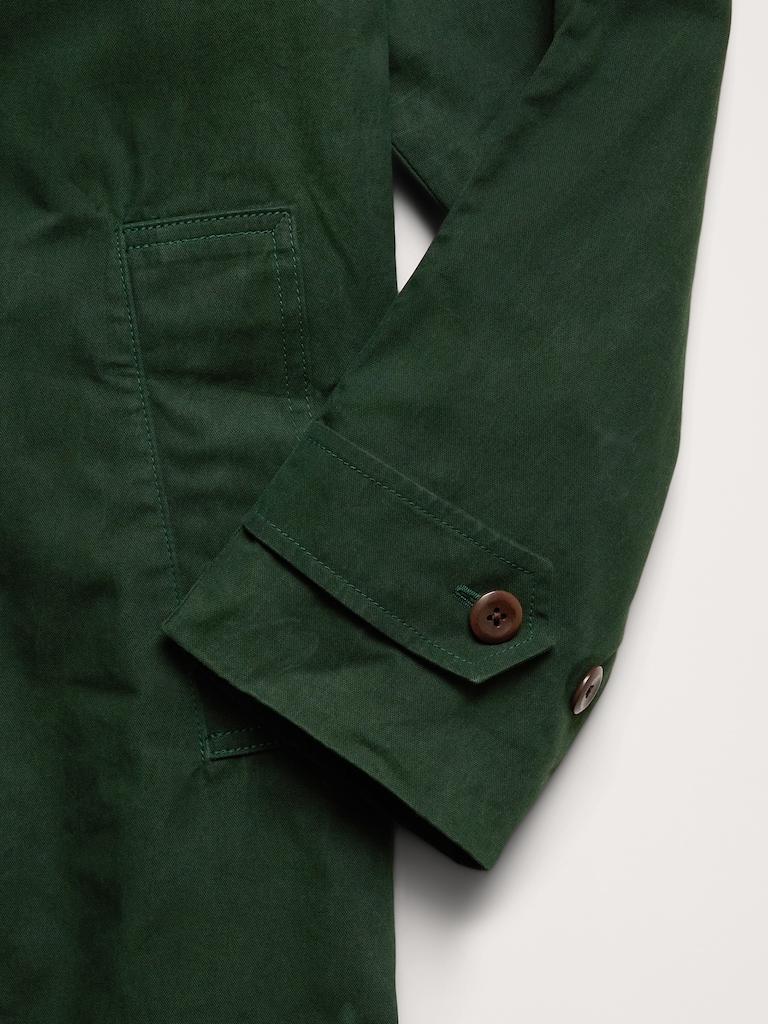 Water-Resistant Mac Coat