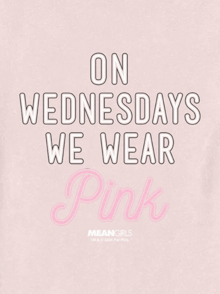 Toddler Mean Girls On Wednesdays We Wear Pink Graphic Tee