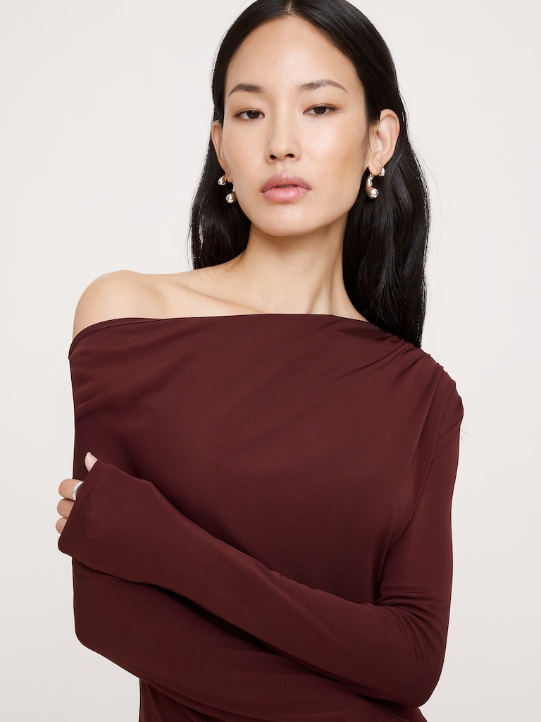 Matte Jersey Open Back Maxi Dress