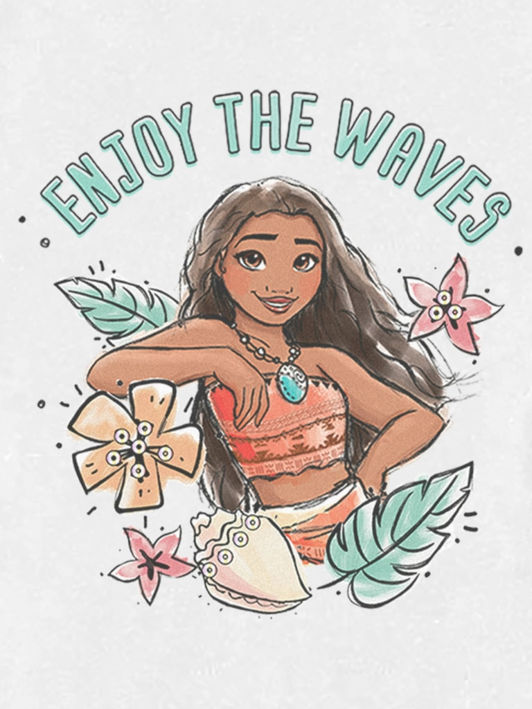 Toddler Moana Waves Graphic T-Shirt