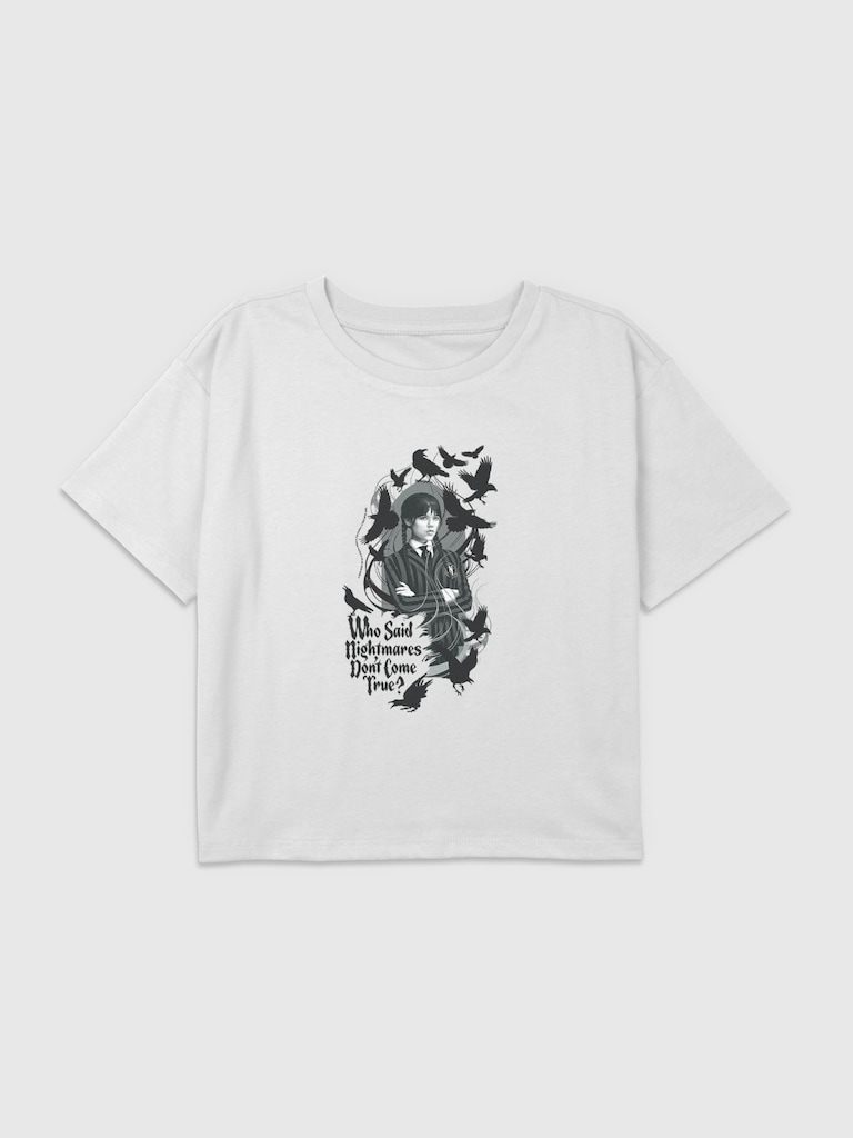 Kids Wednesday Nightmares Graphic T-Shirt