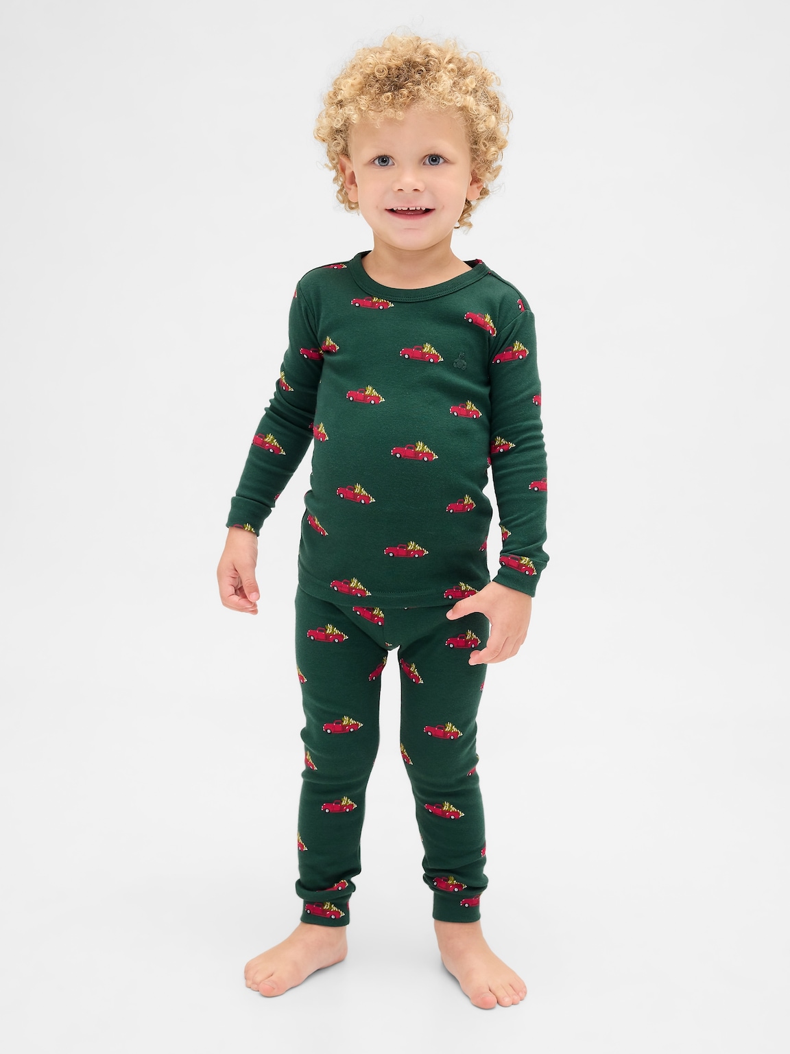 Kids & Baby Organic Brushed Cotton Holiday PJ Set