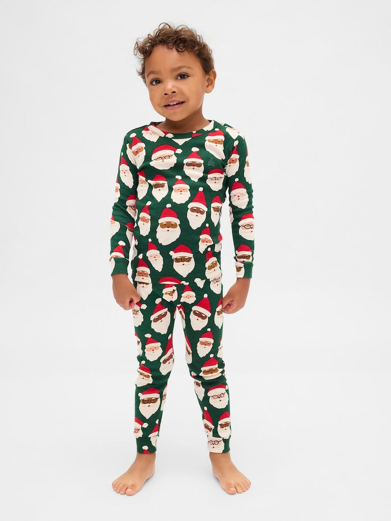 Kids & Baby Organic Brushed Cotton Holiday PJ Set