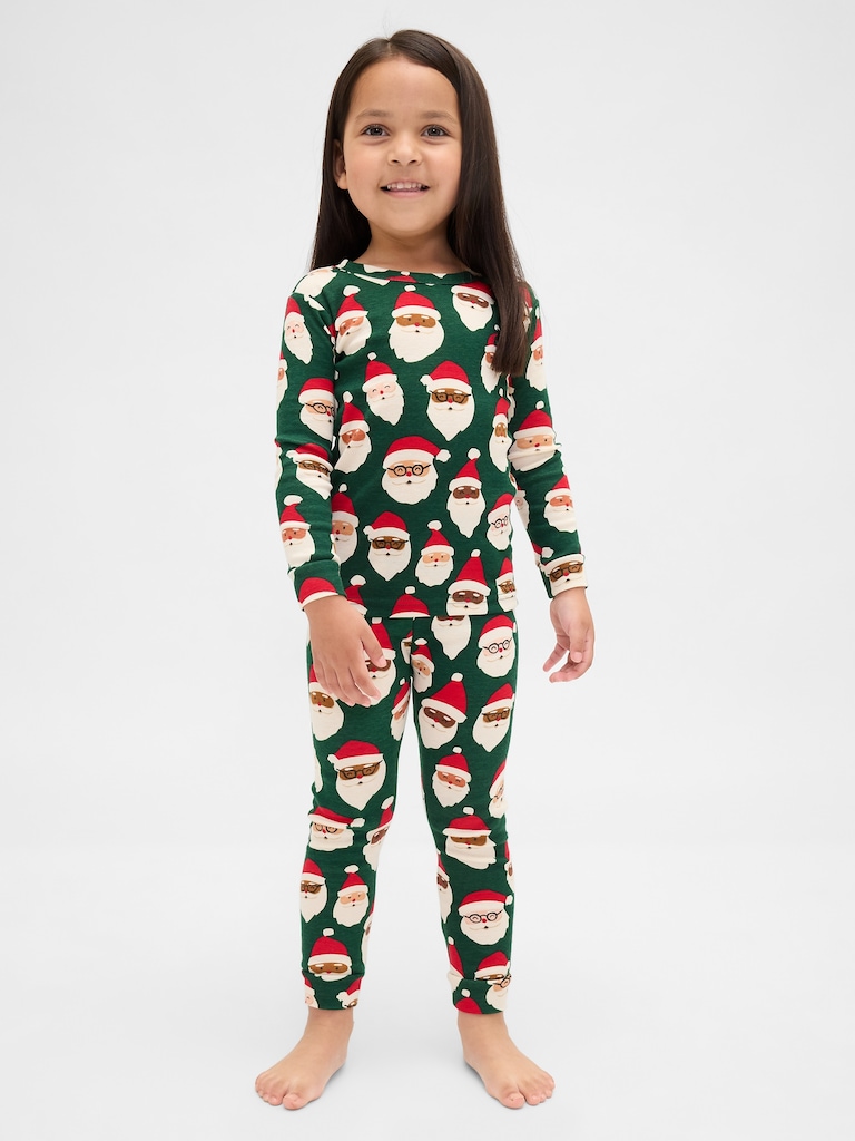 Kids & Baby Organic Brushed Cotton Holiday PJ Set