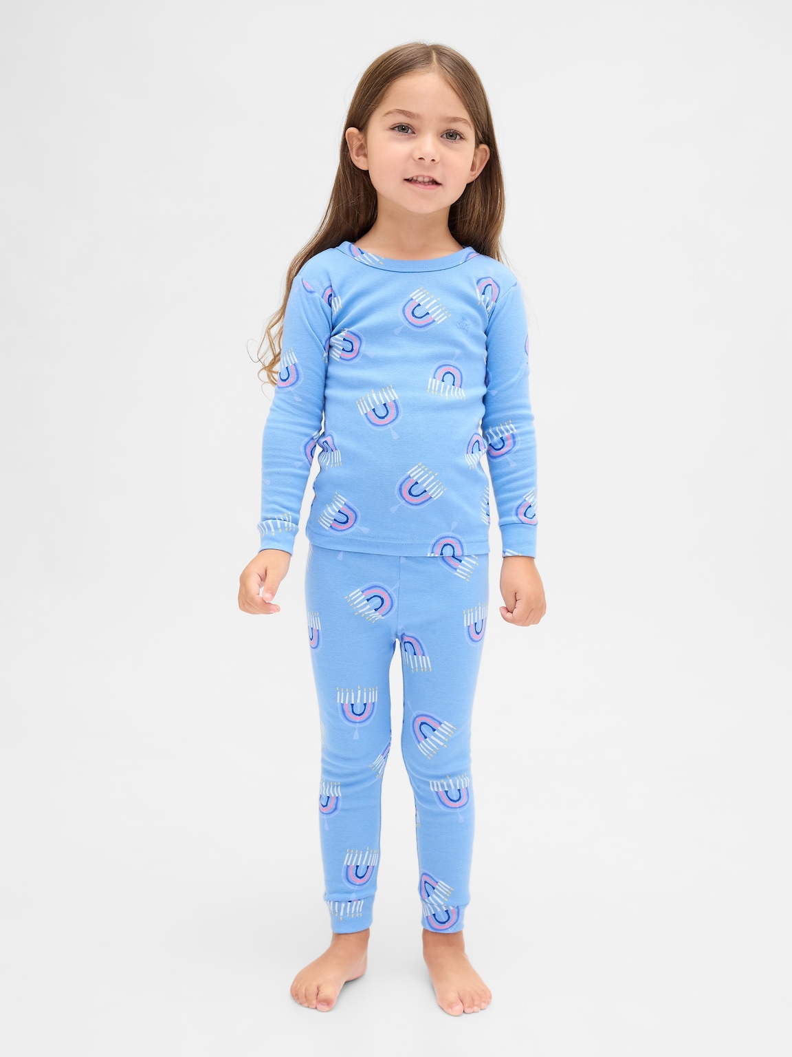 Kids & Baby Organic Brushed Cotton Holiday PJ Set