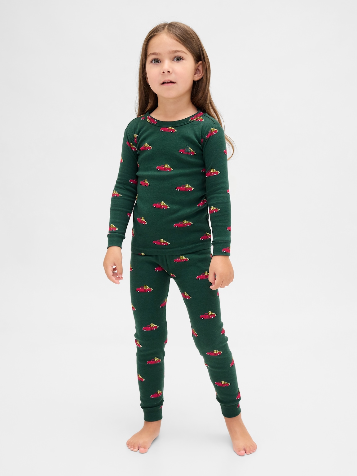 Kids & Baby Organic Brushed Cotton Holiday PJ Set
