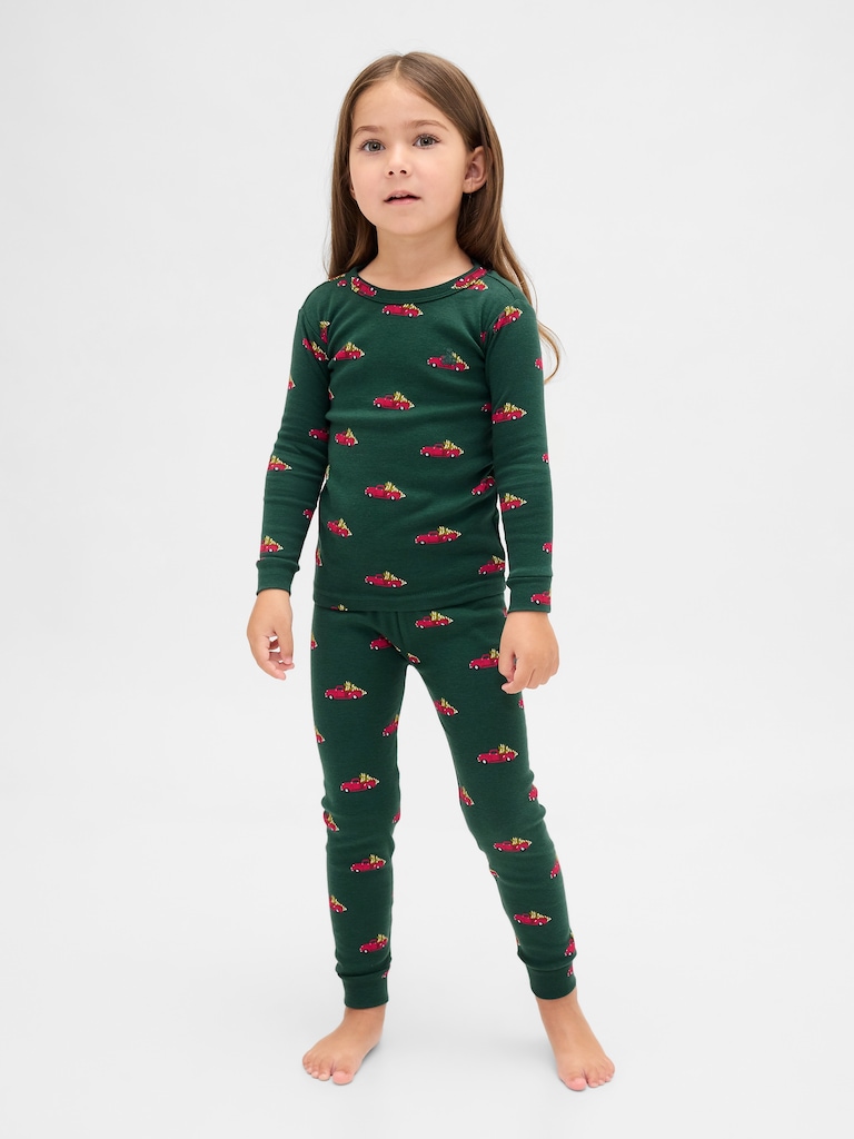 Kids & Baby Organic Brushed Cotton Holiday PJ Set