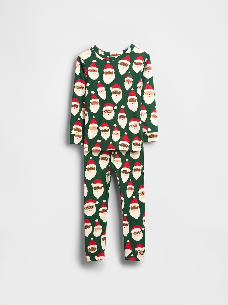 Kids & Baby Organic Brushed Cotton Holiday PJ Set