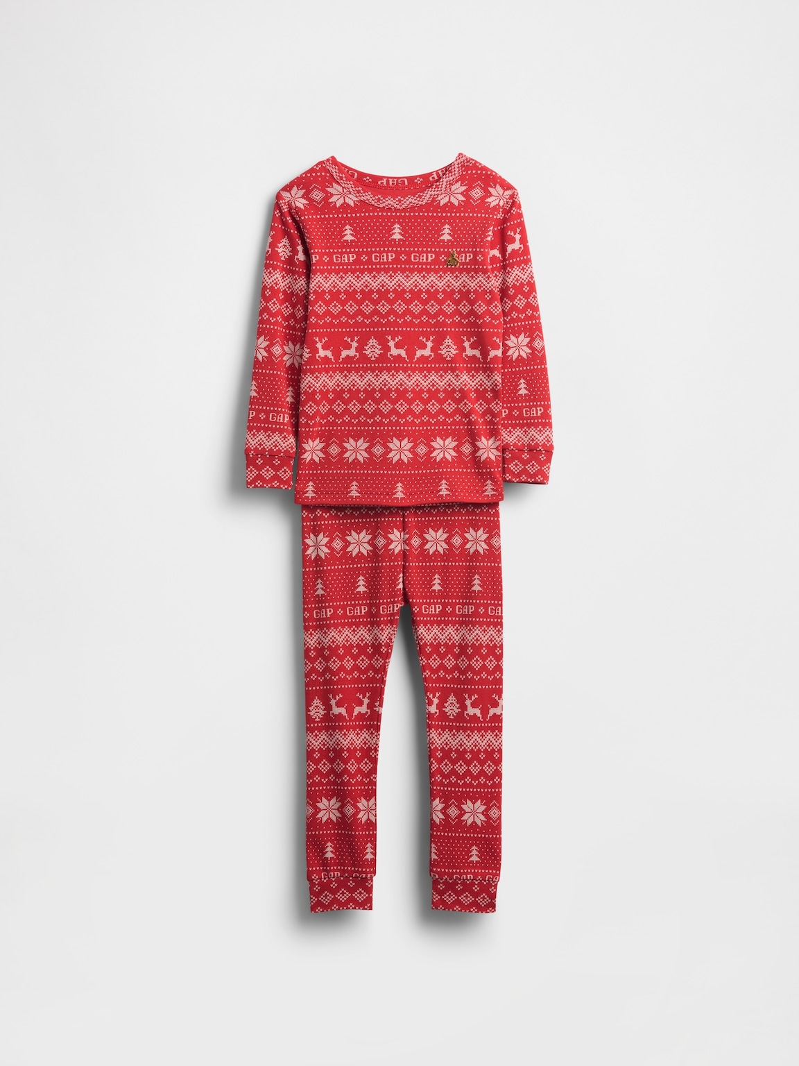 Kids & Baby Organic Brushed Cotton Holiday PJ Set