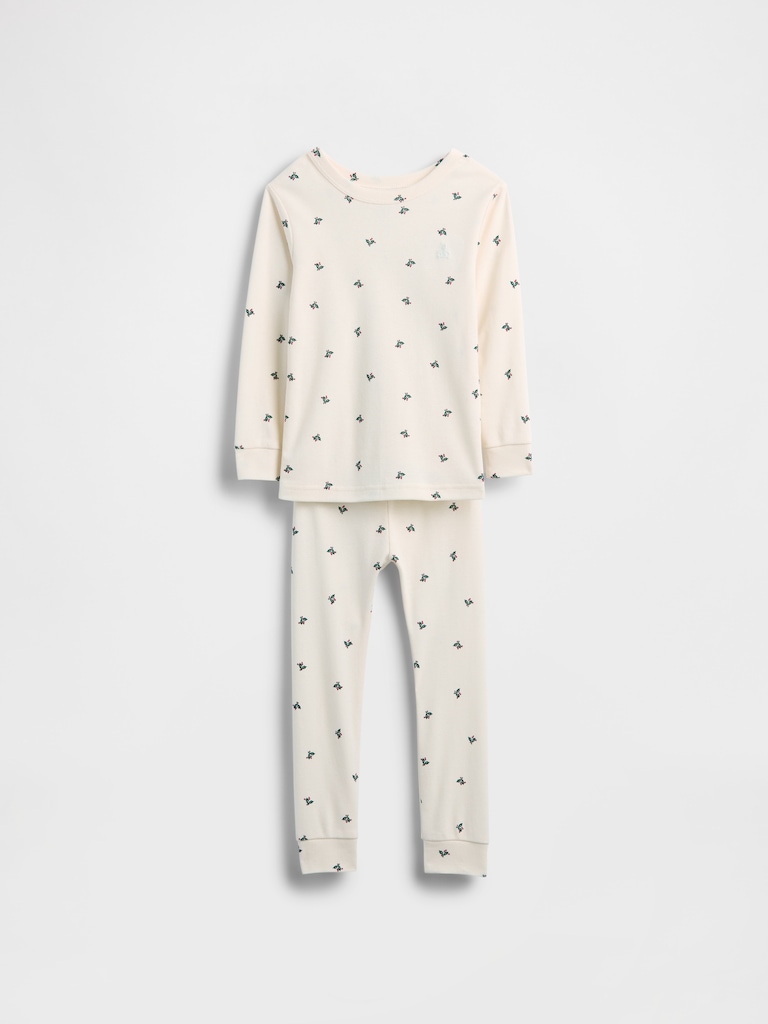 Kids & Baby Organic Brushed Cotton Holiday PJ Set