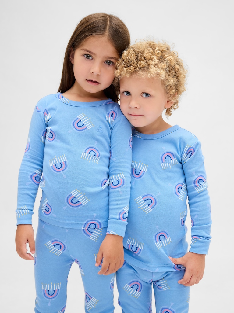 Kids & Baby Organic Brushed Cotton Holiday PJ Set